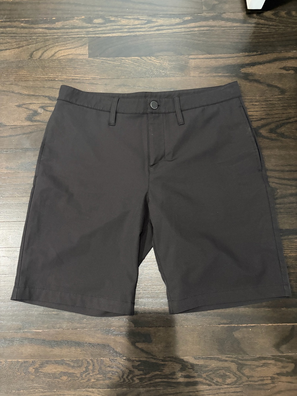 Zella Men's Black Flat-Front Performance Shorts